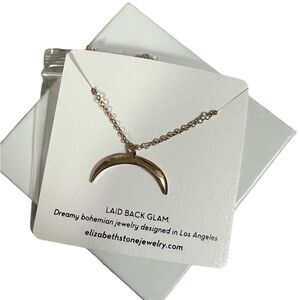 Half moon adjustable necklace